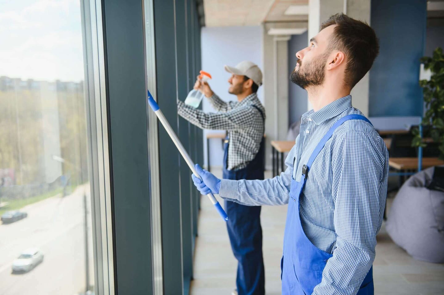 how to clean second story windows