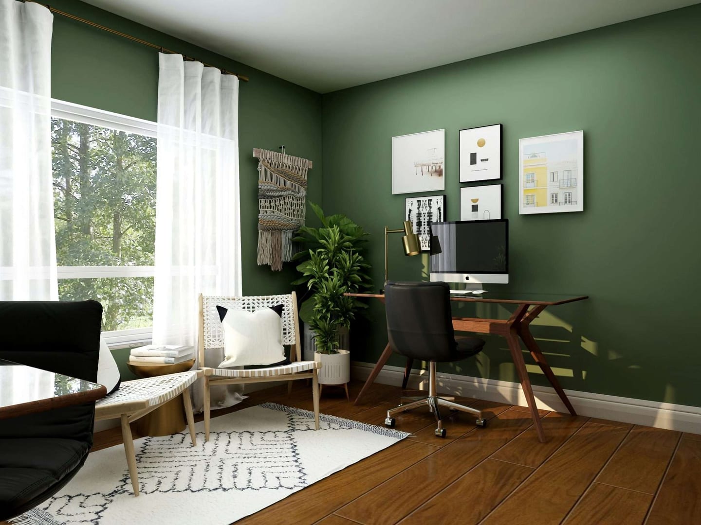 home office clean
