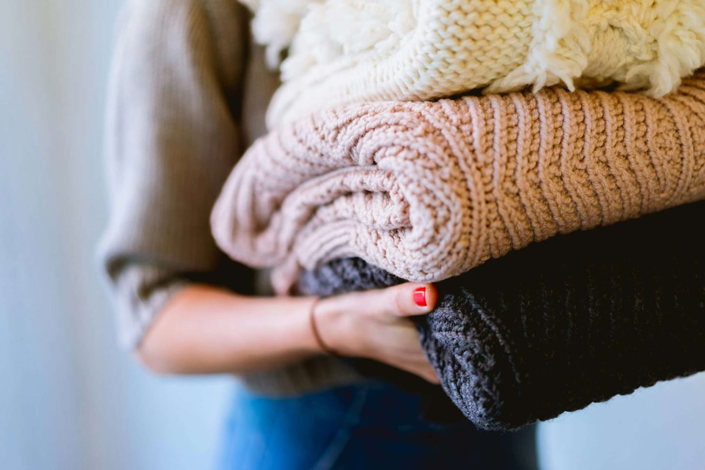 cleaning seasonal clothes like sweaters