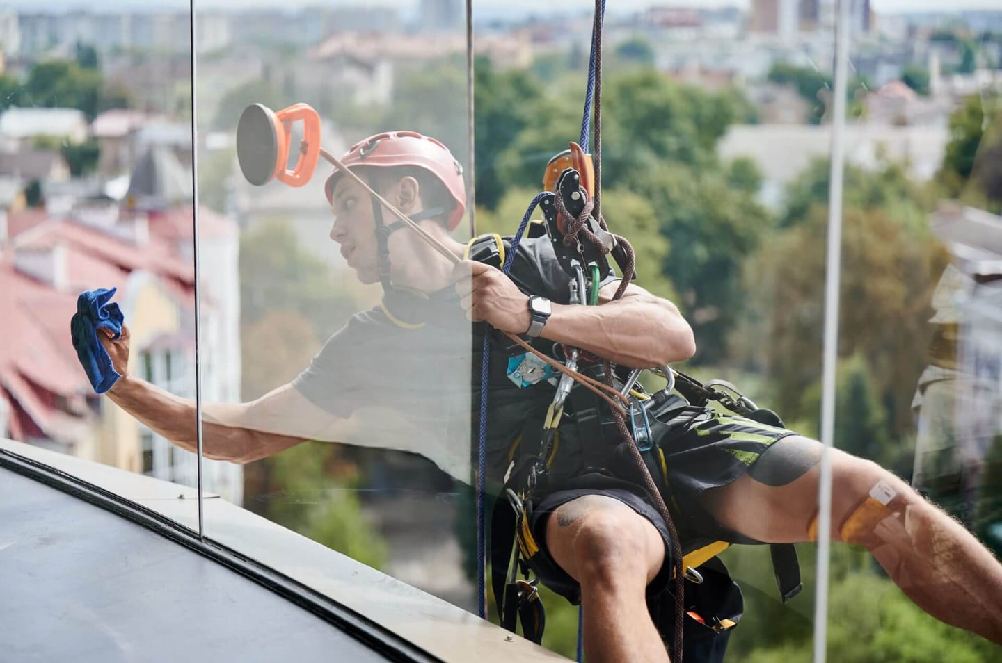 how to clean second story windows