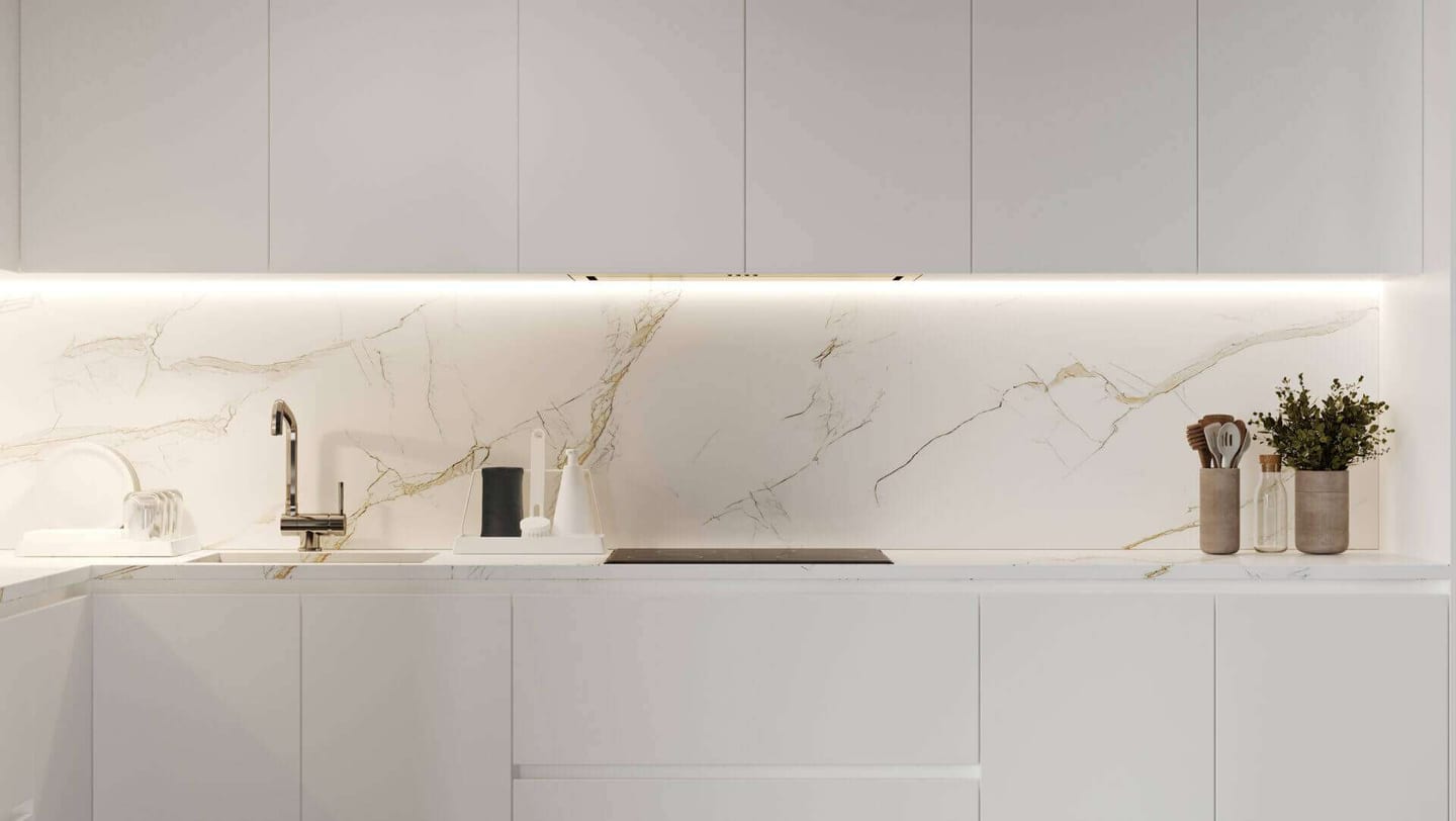 Pristine kitchen cabinets after learning how to clean kitchen cabinets