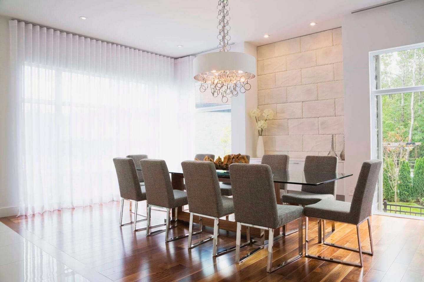 A modern look like this is only obtained if you learn how to clean upholstered chairs