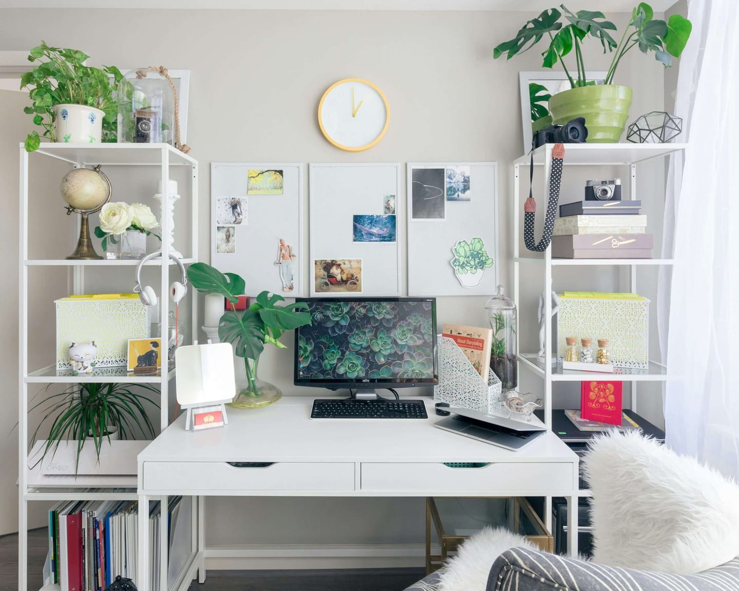 home office clean